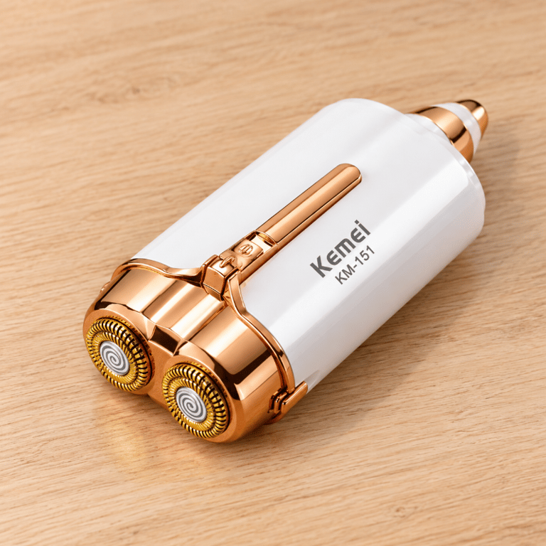 Depilador Facial 2 em 1 Elétrico Recarregável USB-C Com Aparador de Sobrancelhas Removedor de Pelos Portátil Sem fio