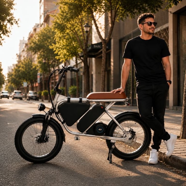  E3 Moto Elétrica Bateria Lítio 500 Watts 32km Por Hora Autonomia de 35km Por Carga Peso Máximo Suportado 120kg