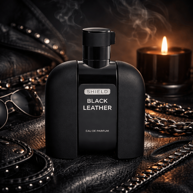 Perfume Mirada Shield Black Leather Eau De Parfum Masculino 100ml