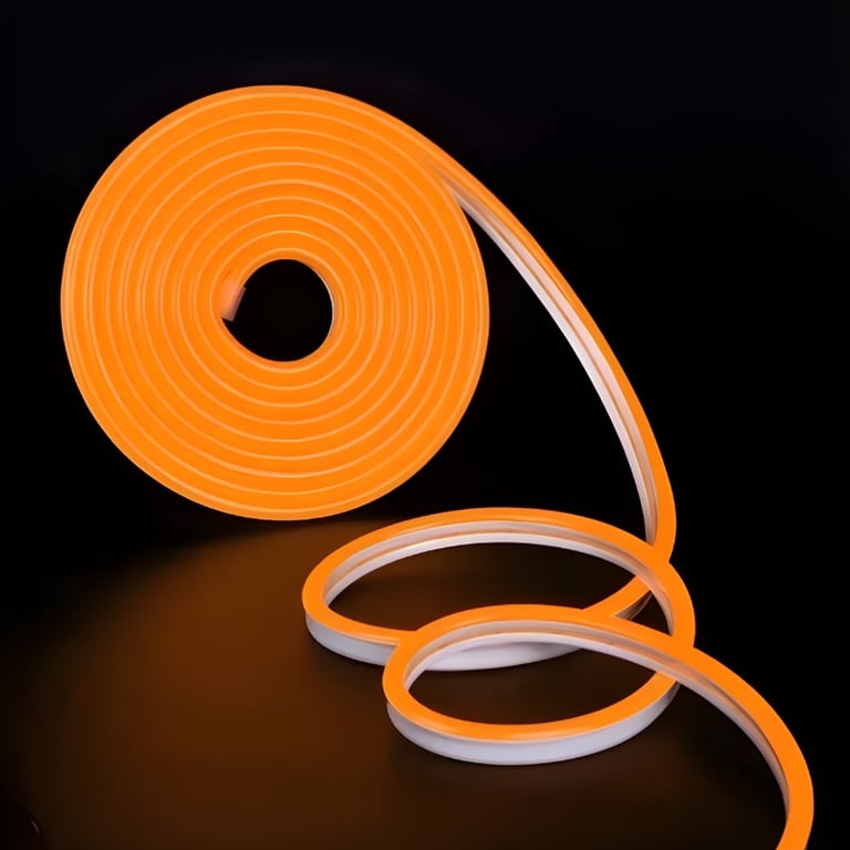 Mangueira Fita Led Laranja 5 Metros