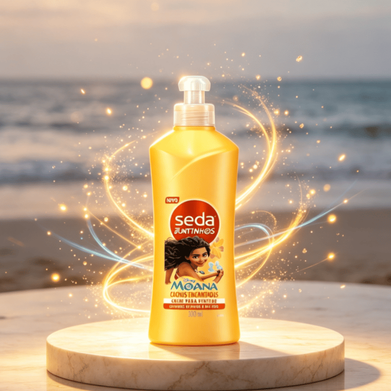 Creme Para Pentear Moana Cachos Encantados Seda Juntinhos 300ml