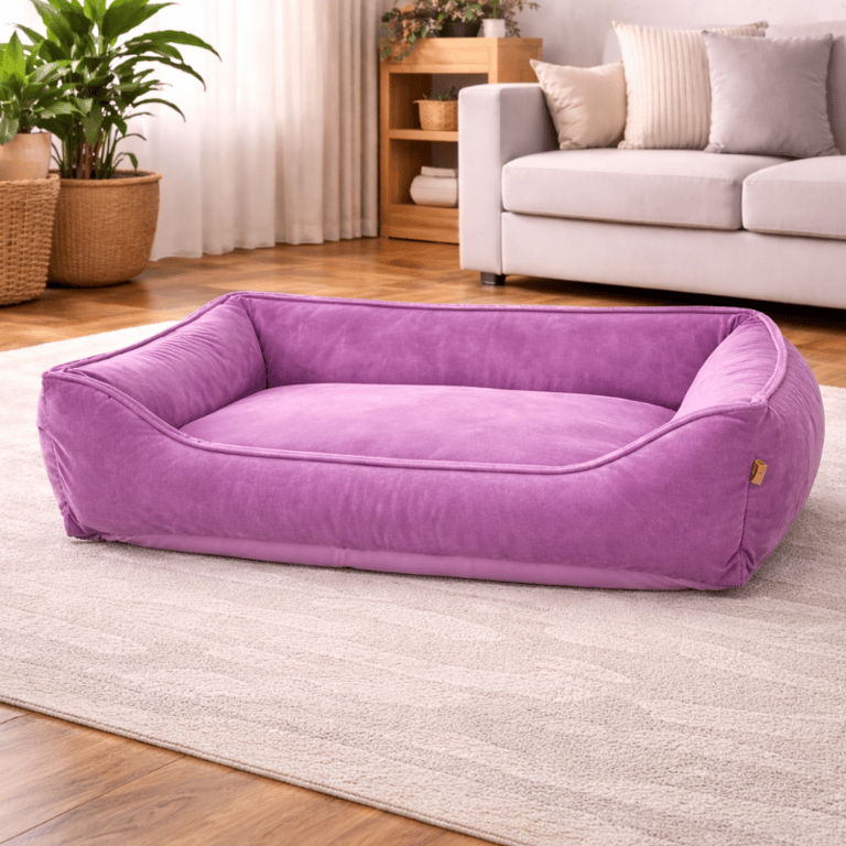 Cama Confortável De Veludo Tamanho G Para Pets