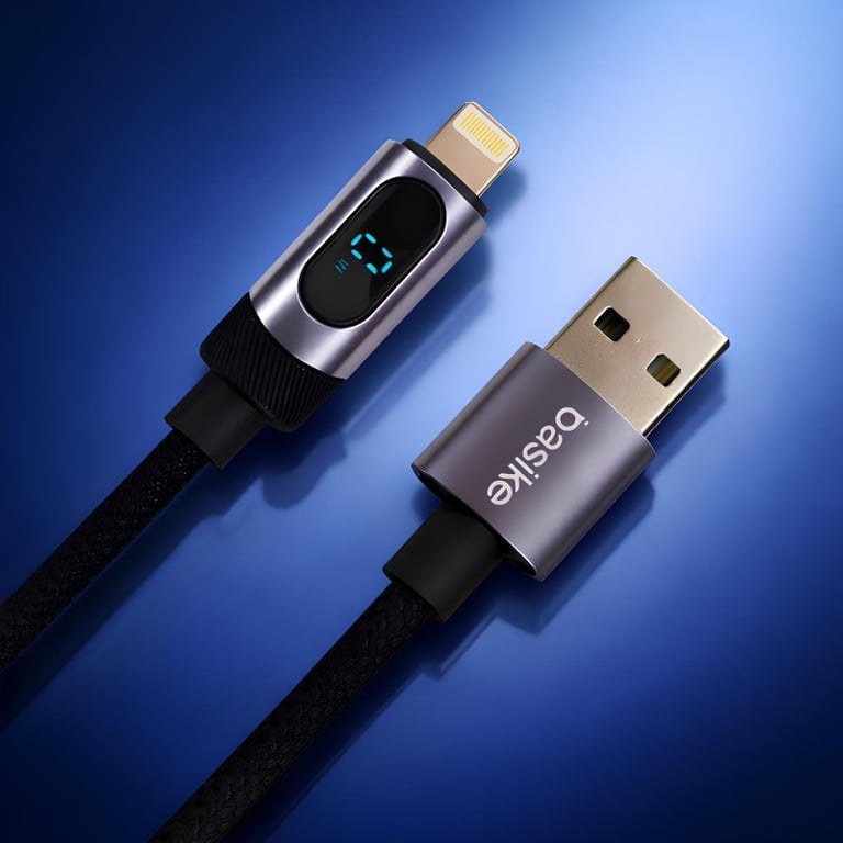 Cabo De Dados Rotativo Usb Para Lightning Ios Carregamento Turbo