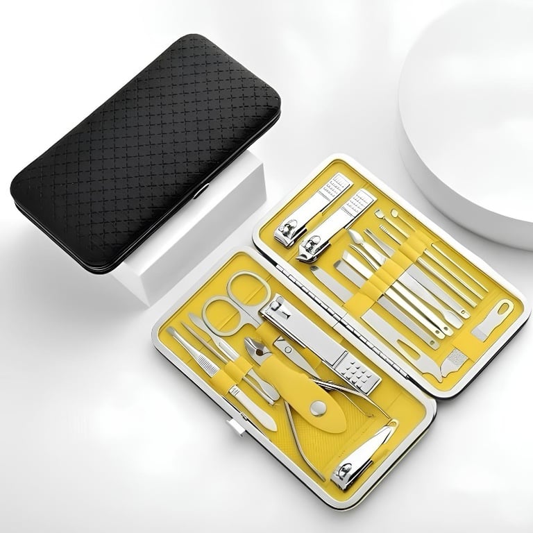 Kit Manicure e Pedicure Completo 19 Peças Profissional