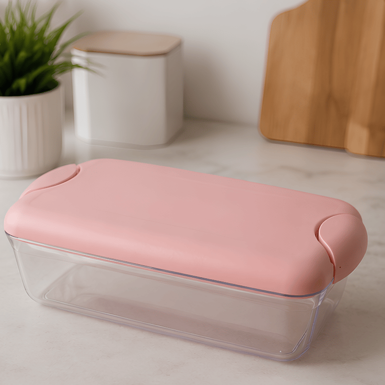 Pote Hermético Premium 2,3 Litros Tampa Rosa