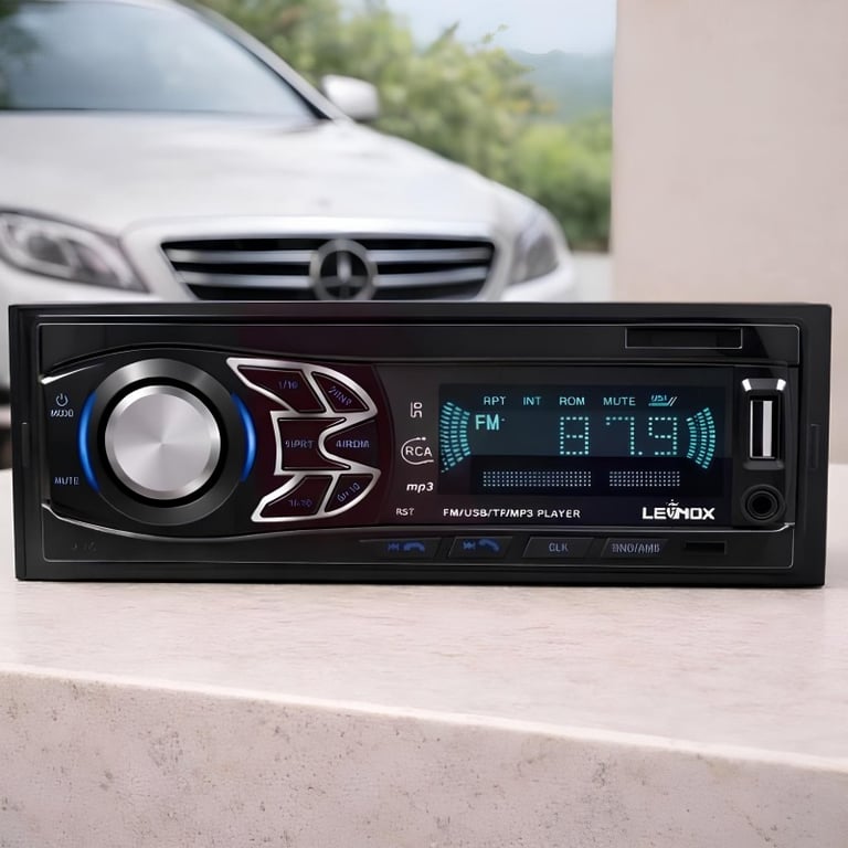 Som Automotivo Bluetooth 12V MP3 Com Rádio AM FM Entrada USB Cartão SD Controle Remoto Display Digital Equalizador Para Carro Veículo