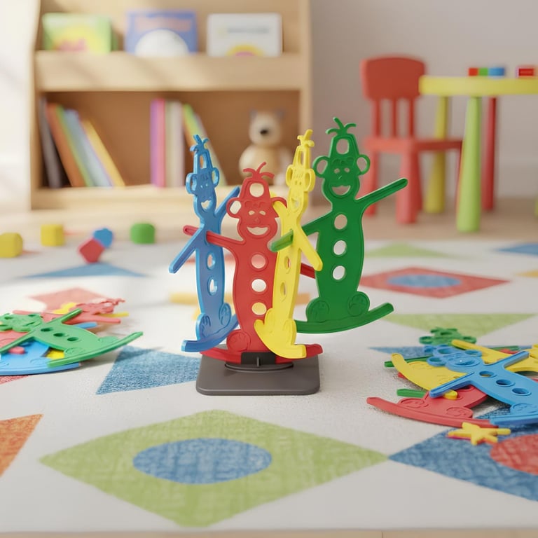 Ursinho Equilibrista Brinquedo Pedagógico De Foco E Coordenação