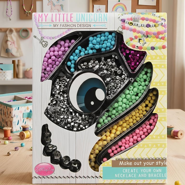Kit De Miçangas Unicórnio Criação De Pulseiras E Colares