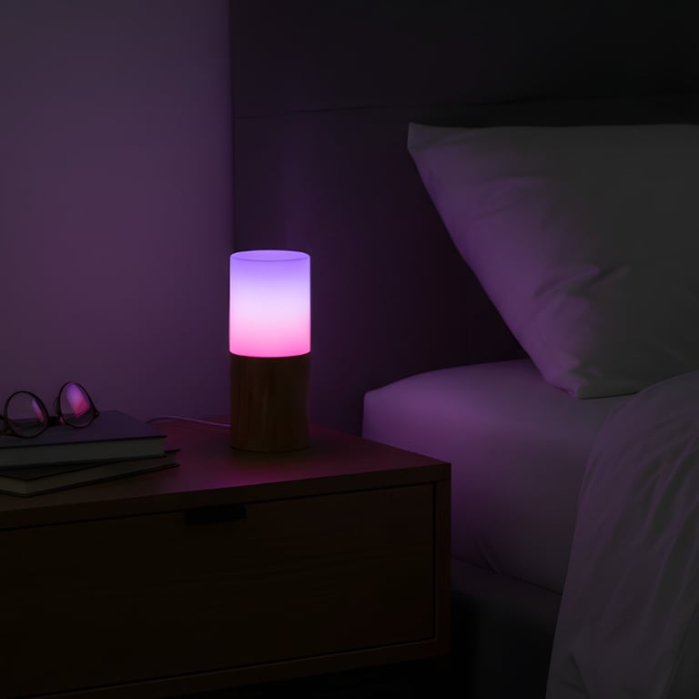 Luminária de Mesa Recarregável Multi-Color 