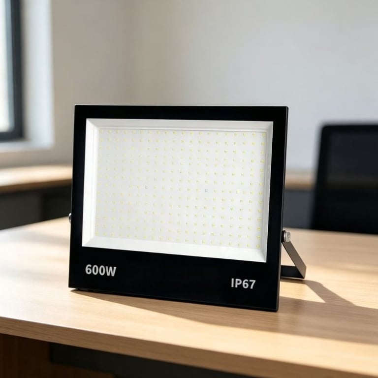 Refletor LED 600W Super Potente IP67 Luz Branco Frio