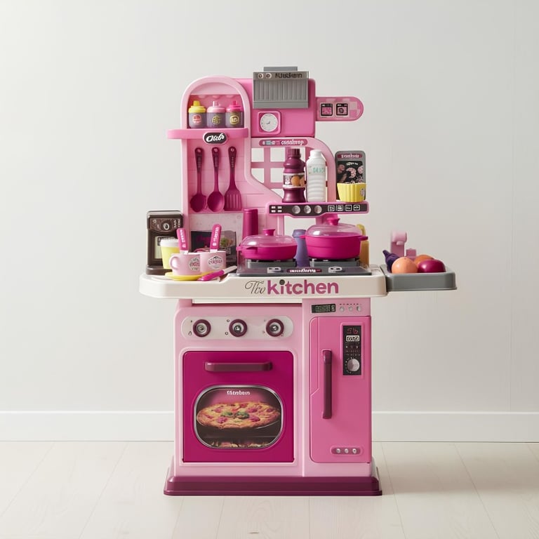 Brinquedo Cozinha Infantil Real Action 53pçs Com Som Luz E Sai Água