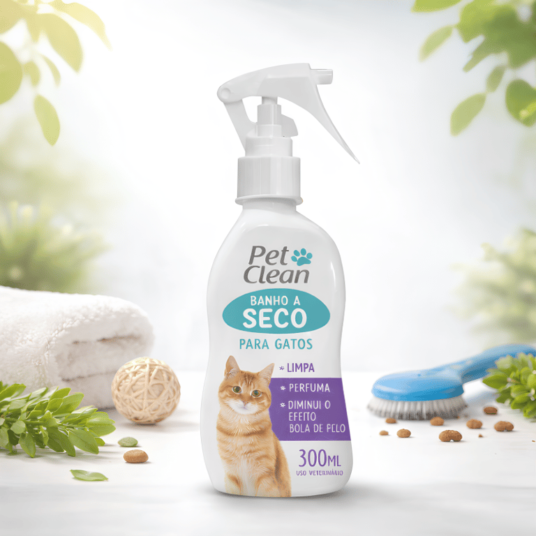 Banho A Seco Para Gatos Spray Higienizador Pet