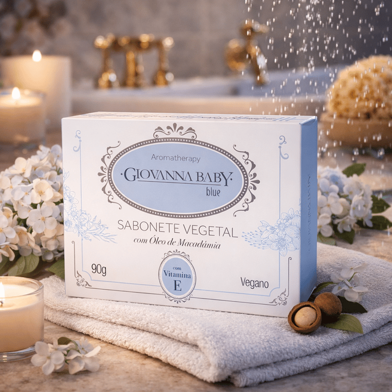 Sabonete Vegetal em Barra Blue Giovanna Baby 90g