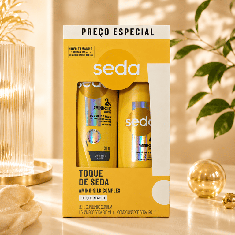 Kit Shampoo 300ml + Condicionador 190ml Toque De Seda Seda 