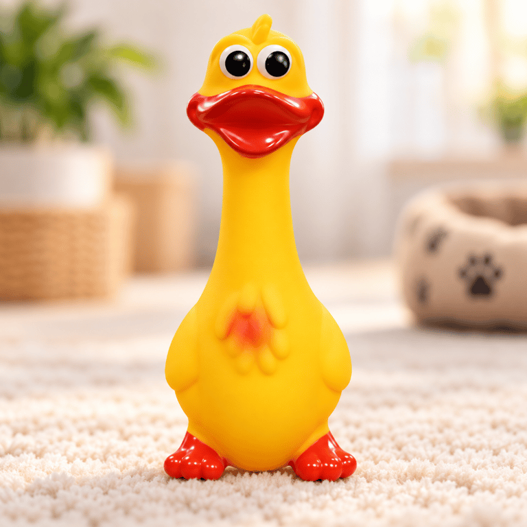 Brinquedo Pato De Borracha Para Cachorro Com Som