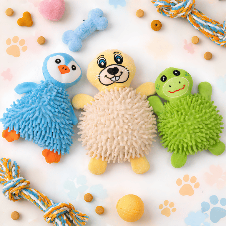 Brinquedo Pelúcia Interativa Para Cães Com Textura Macia