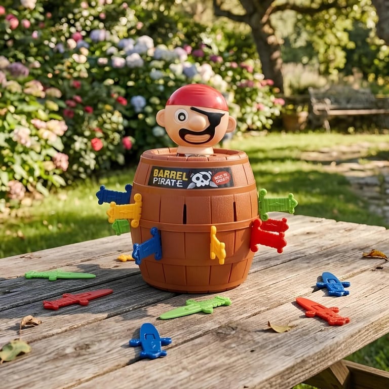 Brinquedo Pula Pirata Barril