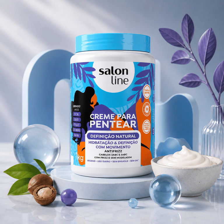 Creme Para Pentear Definição Natural Salon Line 1kg