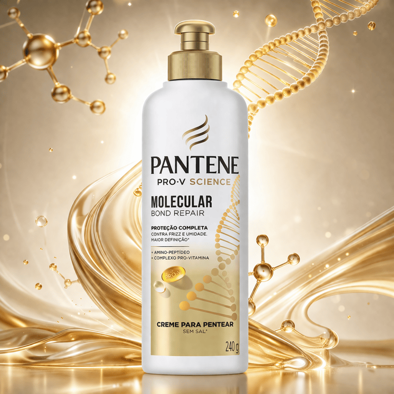 Creme Para Pentear Pantene Molecular Bond Repair 240g