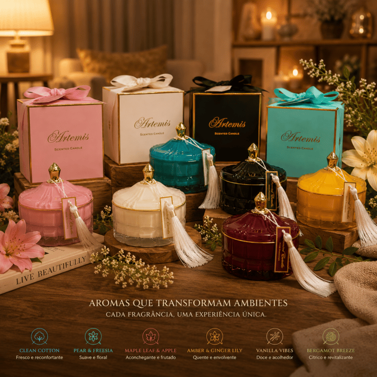 Velas Aromáticas Artemis Home Fragrance