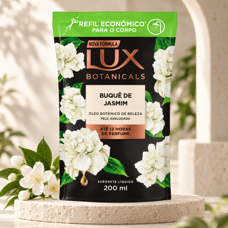 Sabonete Líquido Corporal Buquê De Jasmim Lux Refil 200ml