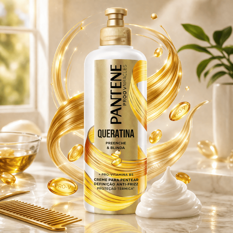 Creme Para Pentear Pantene Queratina Preenche & Blinda 240g