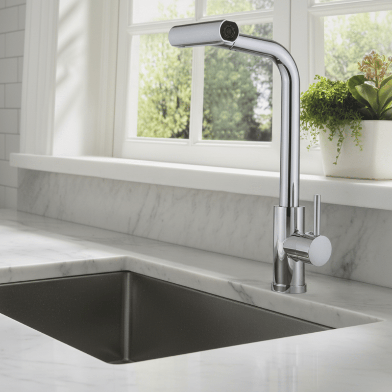 Conjunto De Luxo Com Torneira Rotativa Multifuncional E Mecanismo De Extensão.