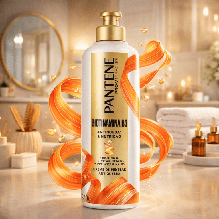 Creme Para Pentear Pantene Biotinamina B3 Antiqueda & Nutrição 240g