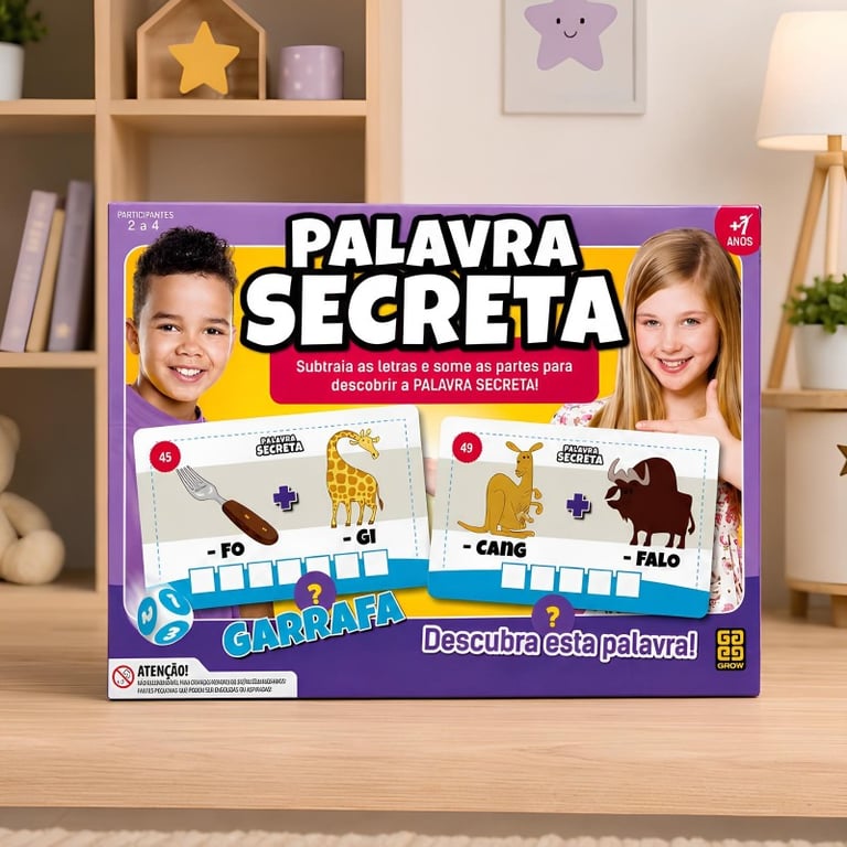 Jogo Palavra Secreta Grow - Adivinhação E Raciocínio Lógico