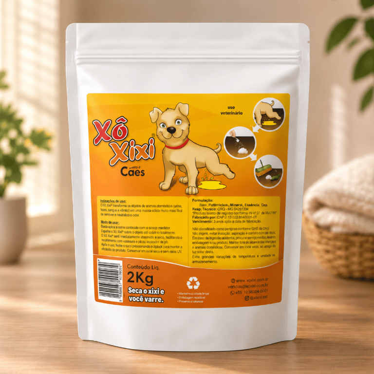 Xô Xixi Pó Secante Higiênico Para Cães 2kg