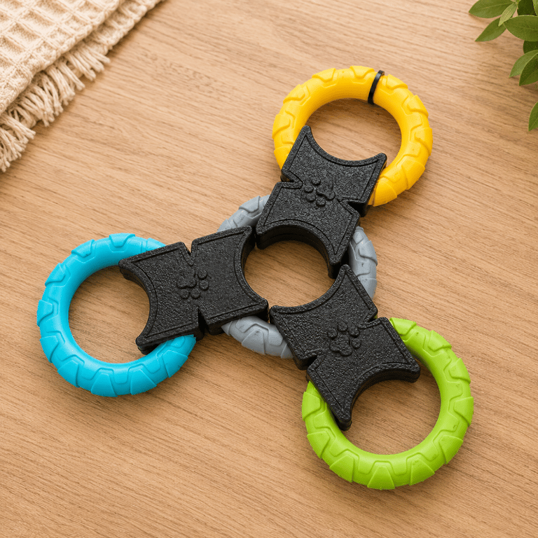 Brinquedo Mordedor Argola Resistente Para Cães Porte Grande