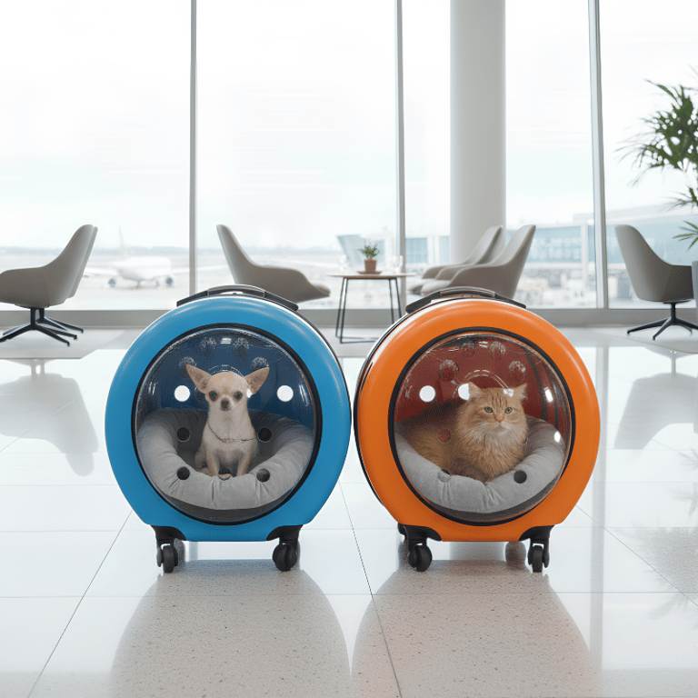 Bolsa Confortável De Transporte Para Pet Com Rodinhas