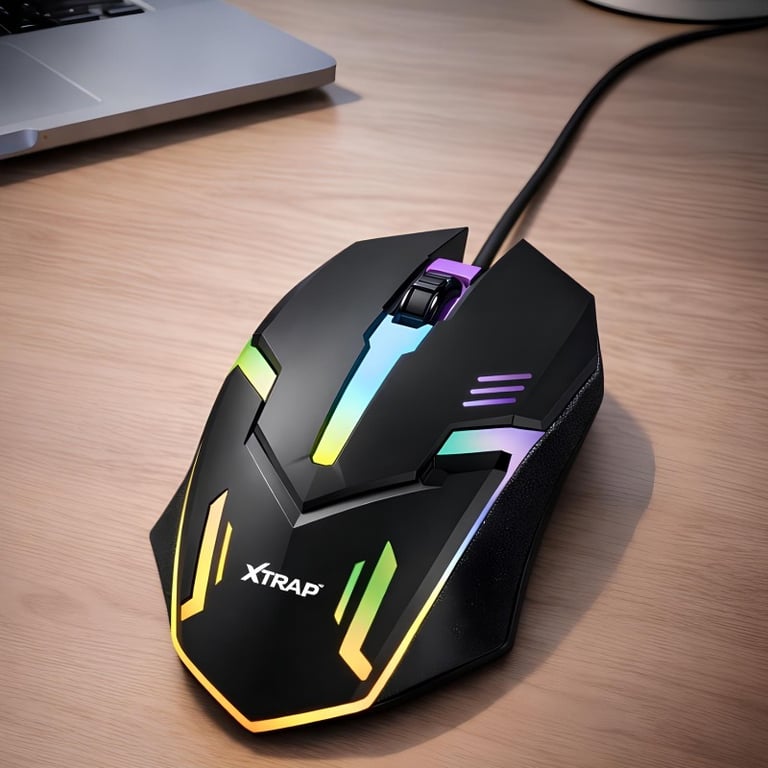 Mouse Óptico Com Iluminação De Alta Precisão E Conexão USB