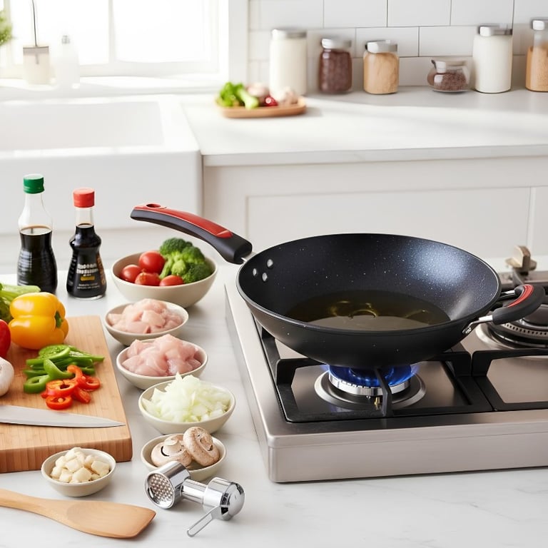 Panela Antiaderente Granitada Profissional Com Cabo Ergonômico