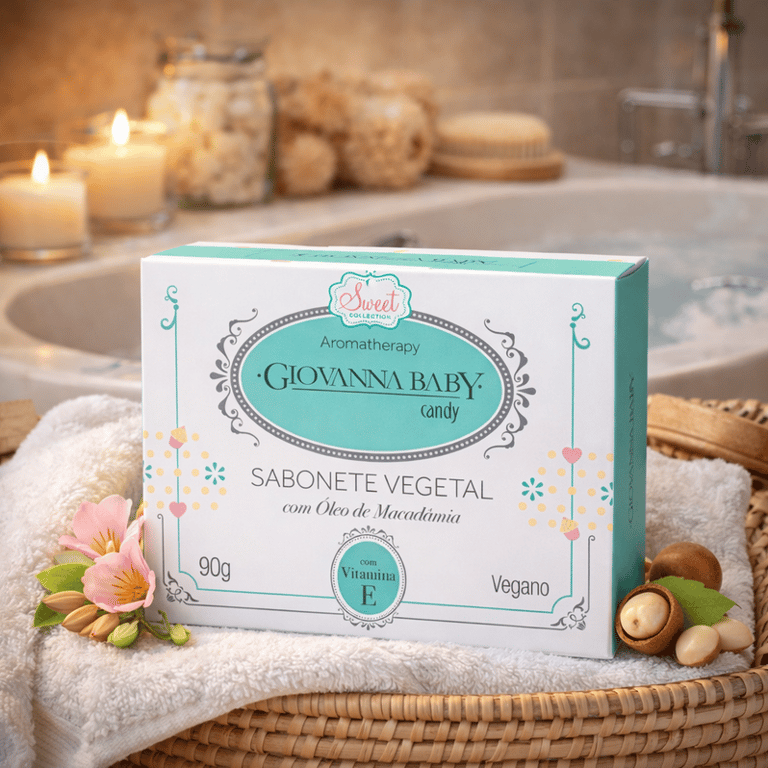 Sabonete Vegetal em Barra Candy Giovanna Baby 90g
