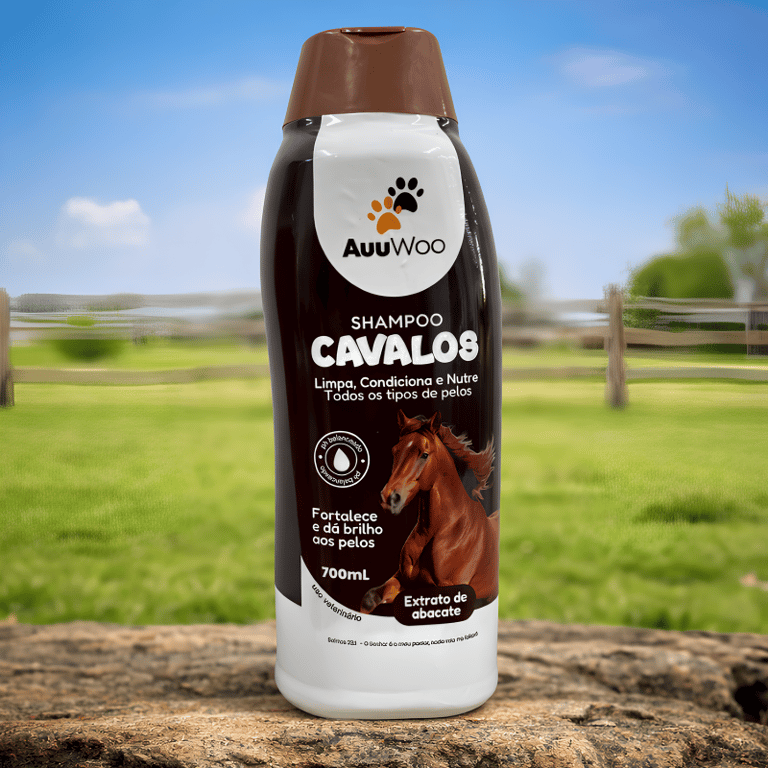 Shampoo Hidratante Com Extrato De Abacate Para Cavalos