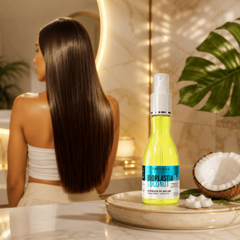 Finalizador Capilar Ativador De Brilho Bioplastia Coconut Treeliss