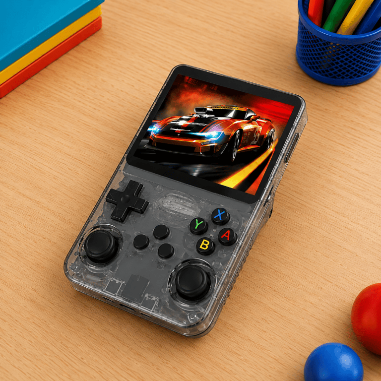Console Portátil 64GB com Tela IPS 3,5 Video Game Retrô Portátil Para Jogos Clássicos