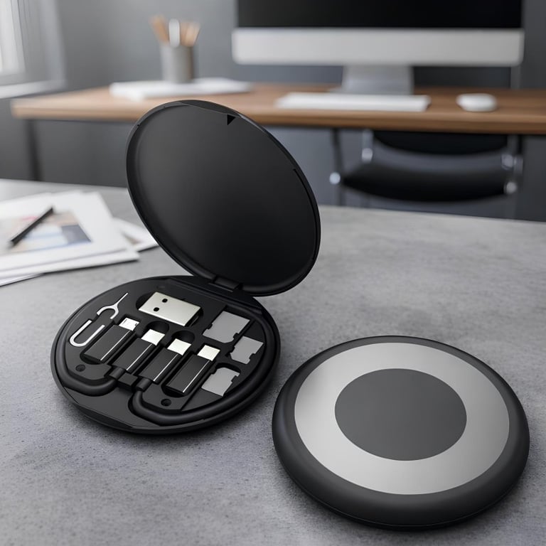 Estojo Multifuncional De Carregamento E Dados Com Suporte Integrado Para Celular