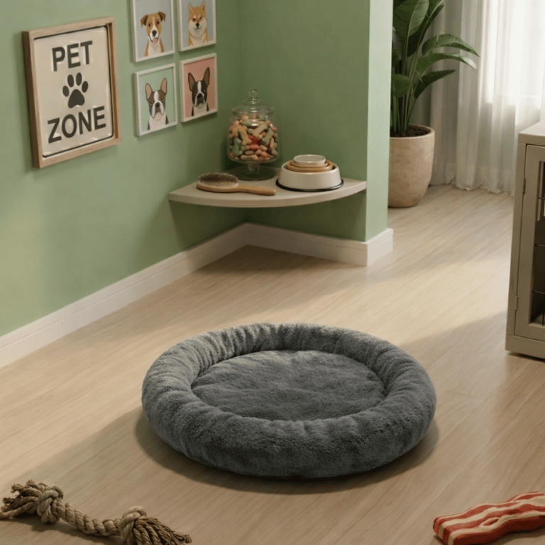Cama Pet Redonda Nuvem Fleece  Macia Confortável Para Cachorro P
