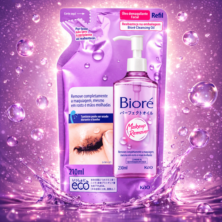 Óleo Demaquilante Facial Makeup Remover ﻿Bioré Refil 210ml