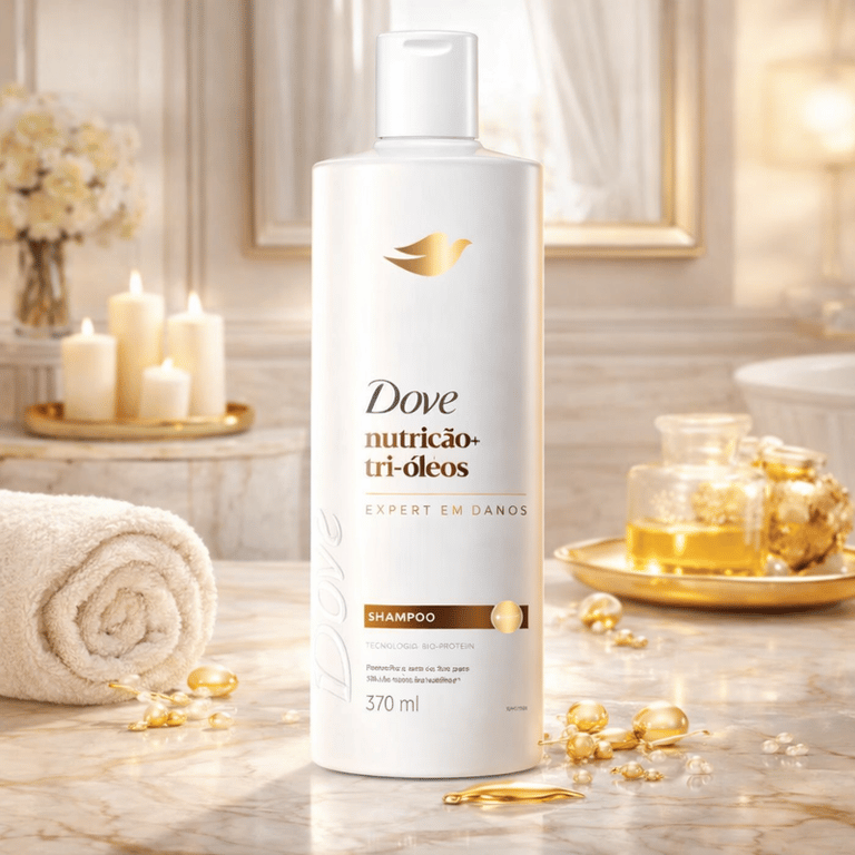 Shampoo Nutrição + Tri-Óleos Dove 370ml