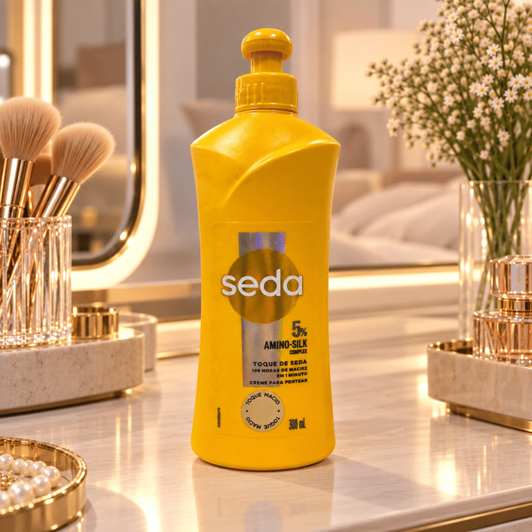 Creme Para Pentear Toque De Seda 5% Amino-Silk Complex Seda 300ml