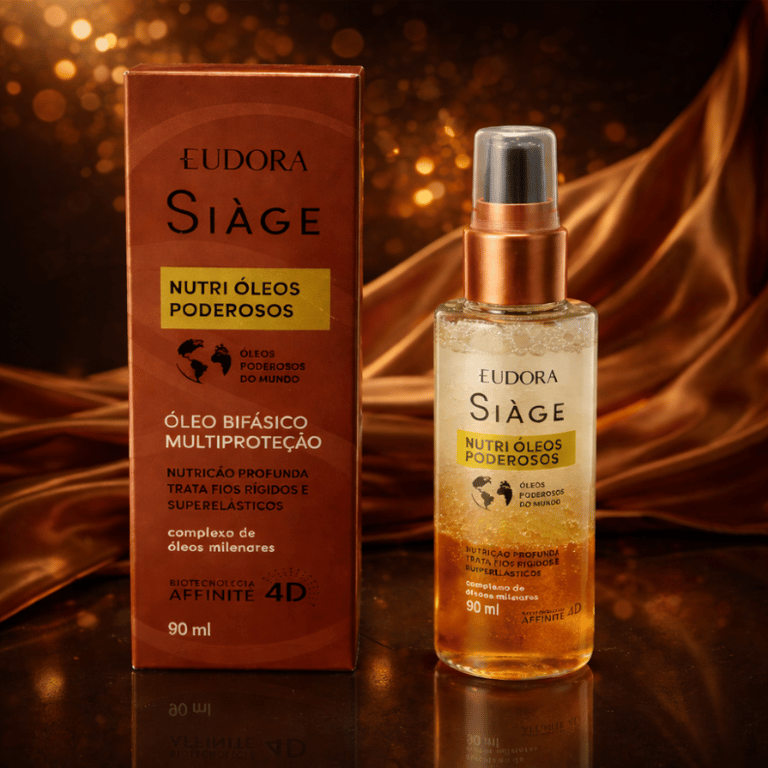 Óleo Bifásico Multiproteção Siàge Nutri Óleos Poderosos Eudora 90ml 