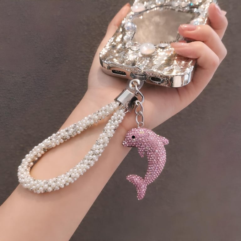 Correias Cordão Pulseira Curto Interior Para Capinha Celular Chaveiro Anti-Queda