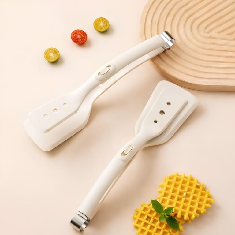 Espátula E Pinça 2 Em 1 De Silicone Design Moderno