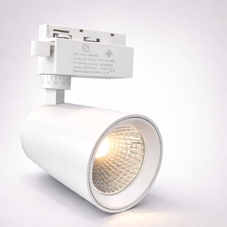 Spot LED Branco 30W Trilho Eletrificado