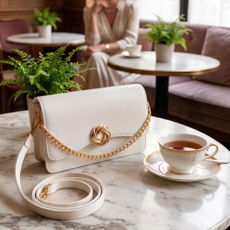 Bolsa Com Estética Minimalista Com Acabamento Premium