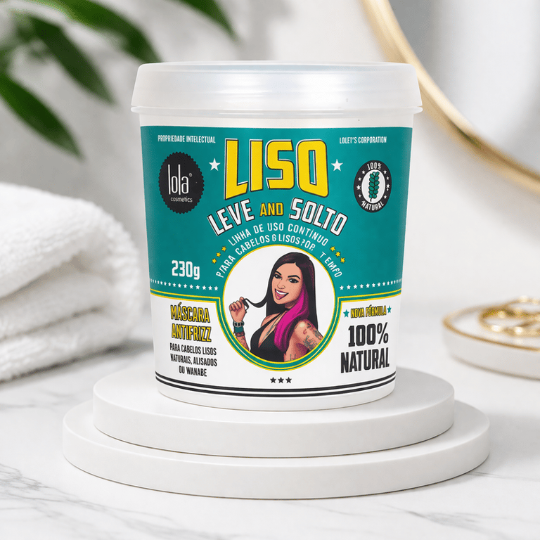 Máscara Antifrizz Liso Leve and Solto Lola 230g