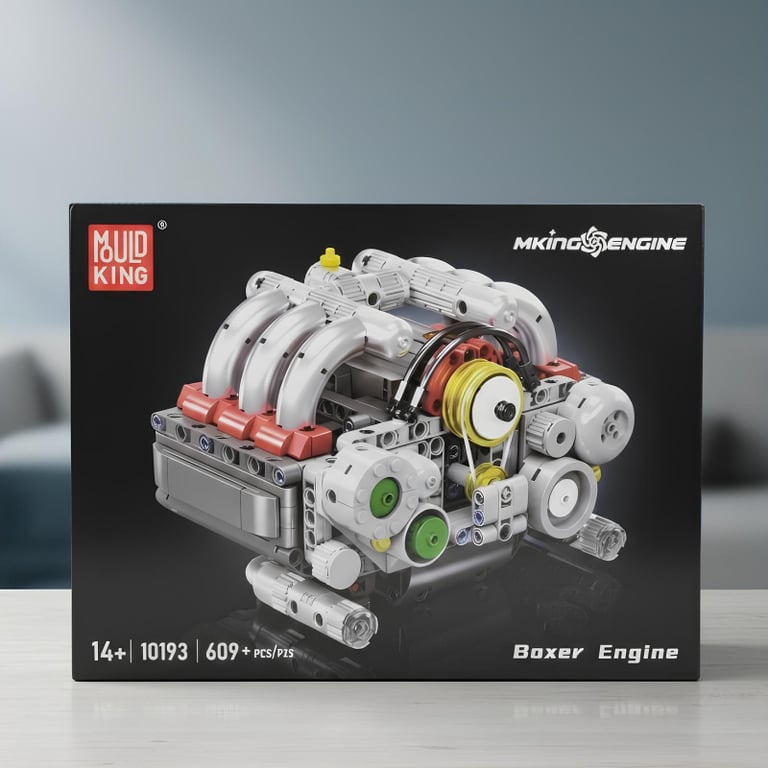 Blocos De Montar Motor Boxer 609 Peças 